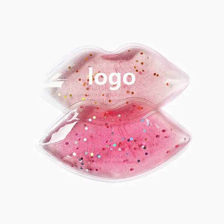 Custom Logo Reusable Personalised Lips Ice Pack, Lip Shape Gel Ice Pack, Gel Ice Pack for Lip Filler After Care
