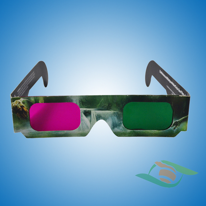 Factory Wholesale Custom 3D Anaglyph Red Cyan Cardboard CE Glasses