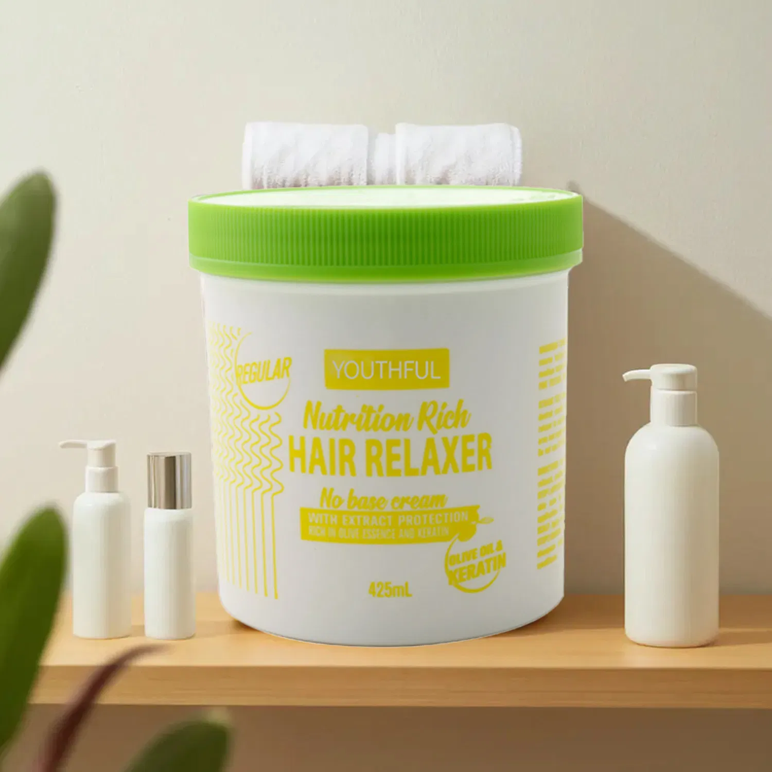 Relaxer Perm Damaged Repair Smoothing Treatment Hair Straightening Cream