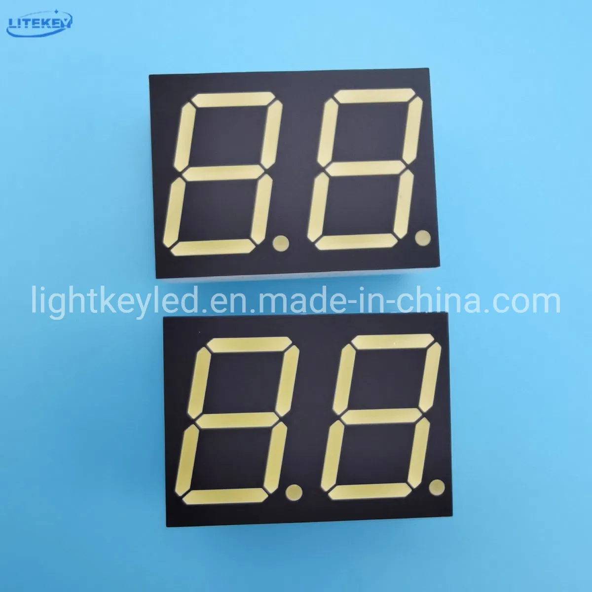 RoHS Compliant 0.8 Inch Dual Digits 7 Segment LED Display with Multiplex PCB From Expert Manufacturer