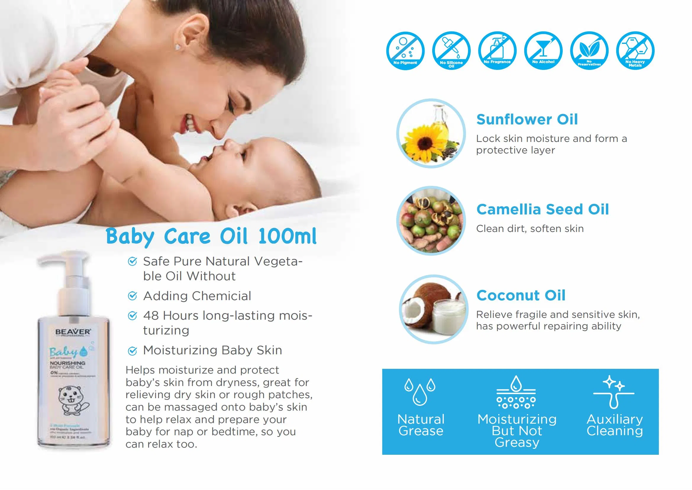 Baby Shampoo Wash Moisture Shower Gel Organic 2 in 1 Baby Shampoo