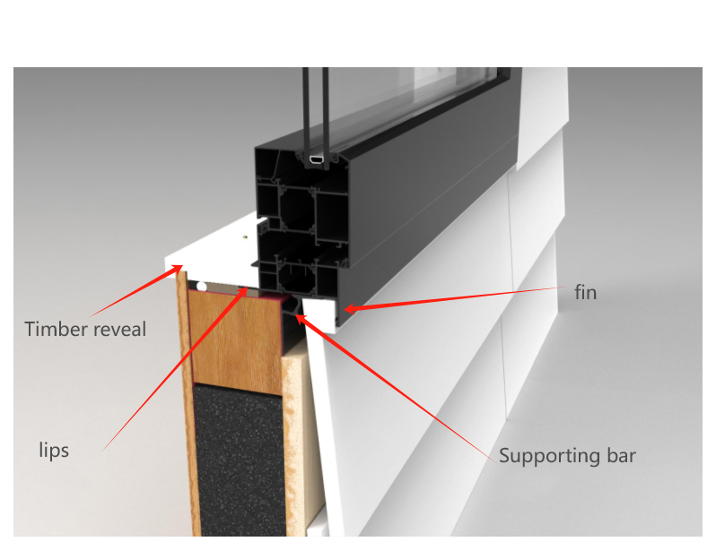 Thermo Break Awning Window with Timber Reveal New Zealand Market Window