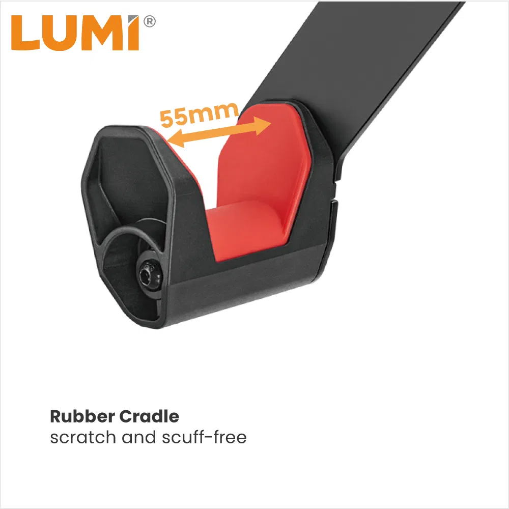 Adjustable Horizontal Indoor Home Garage Bike Storage Rack for 1 Bicycle