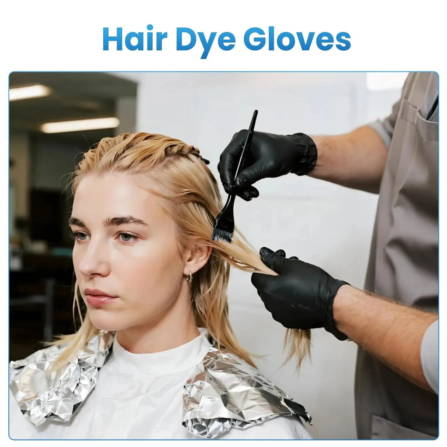 Premium Black Nitrile Gloves, Disposable 3 Mil Gloves with Enhanced Grip, 100 Count for Food Handling, Medical Exams and Household Cleaning