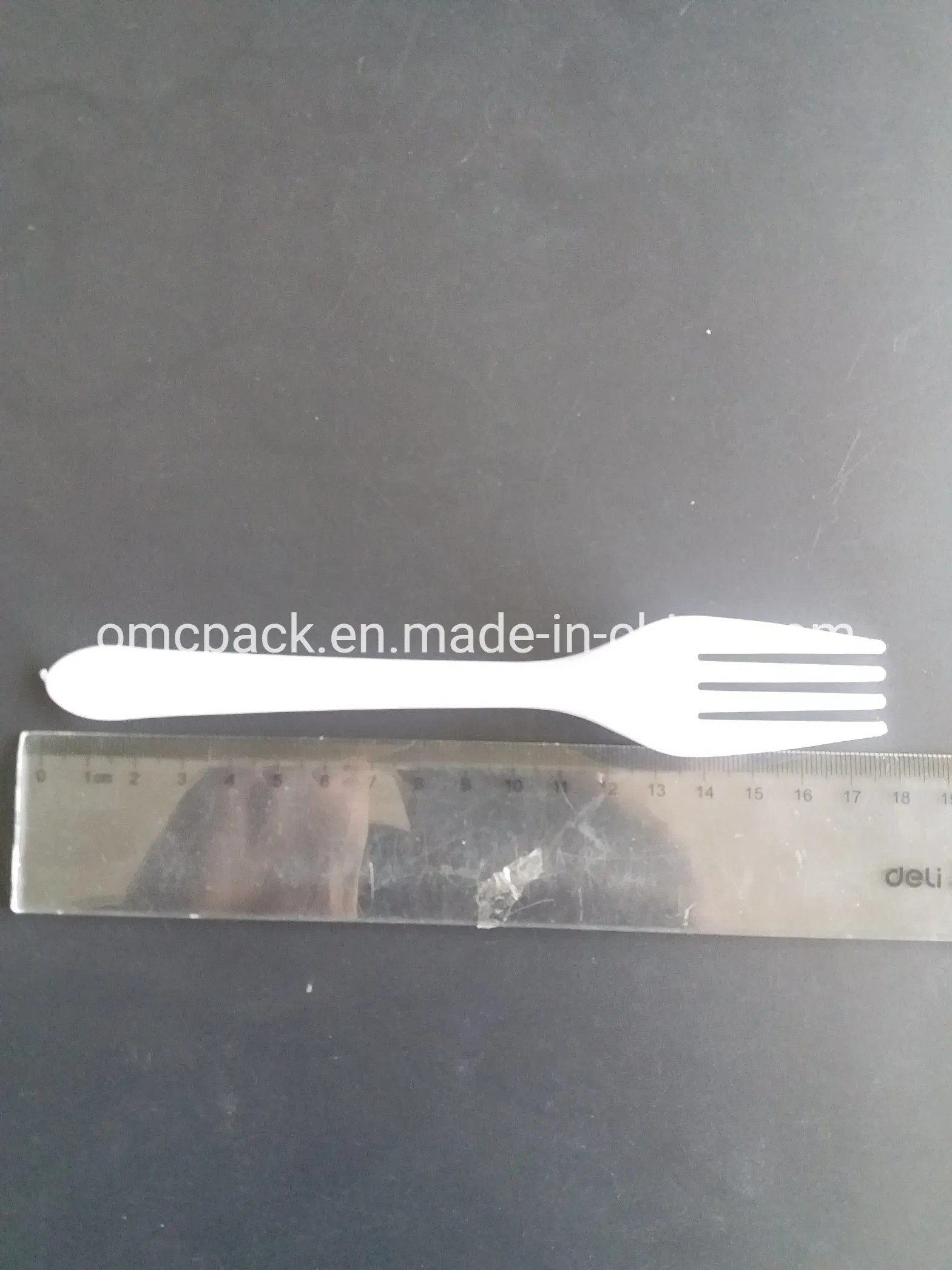 White PS Heavy Duty Plastic Fork for Restaurant