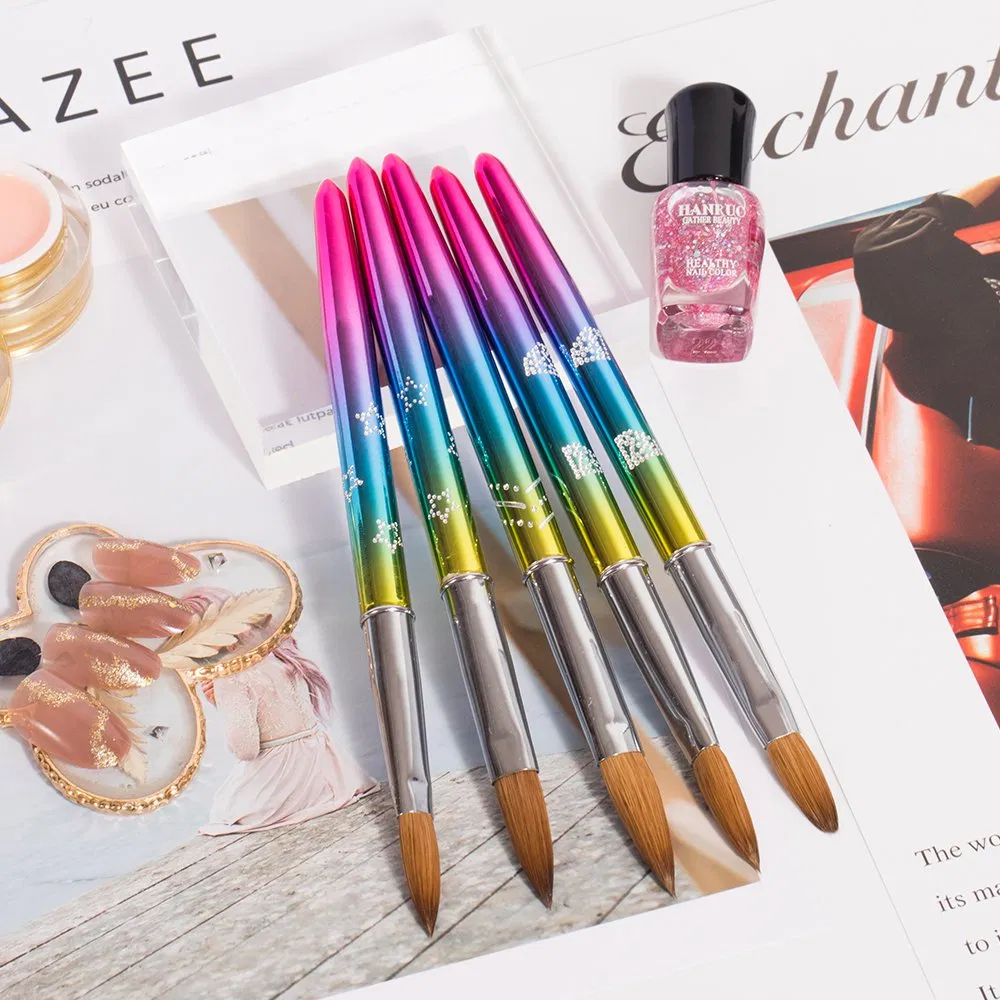 Guyo Rainbow Diamonds #2 Kolinsky Acrylic Nail Brush