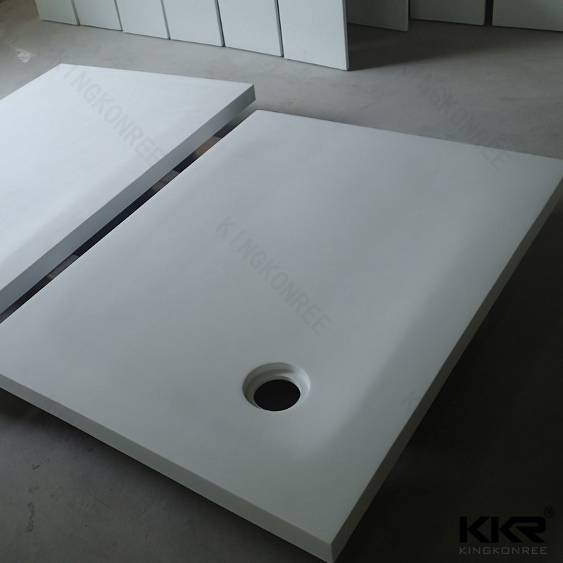 Man Made Stone Resin Artificial Marble Bathroom Shower Tray