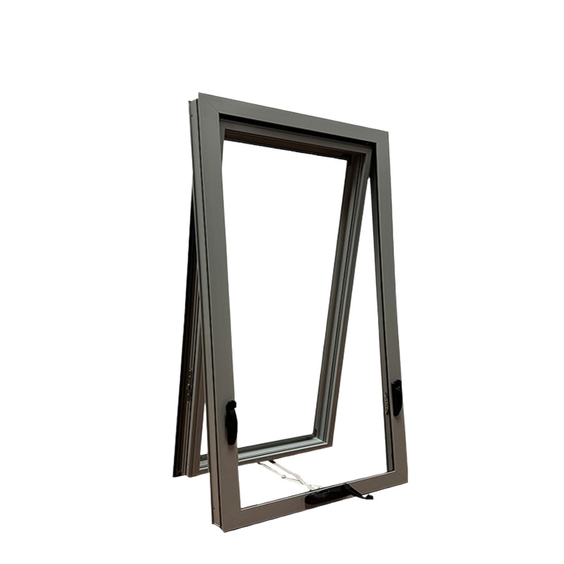 Custom Aluminum Top Hung Window Heat Insulated, Soundproof, and Durable Casement Window System for Villa Use