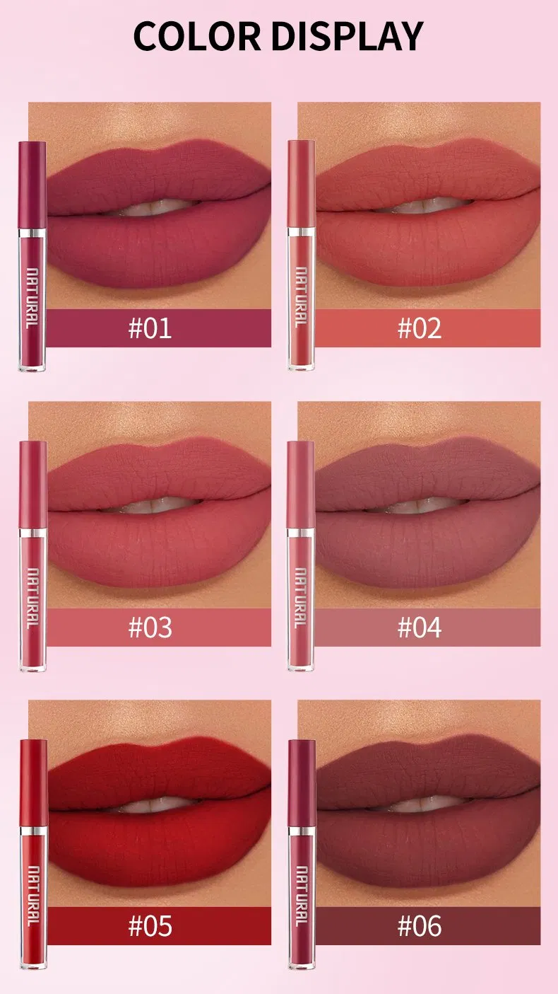 Waterproof Vegan Make Your Own Logo Matte Liquid Lipstick Private Label Custom Lipstick