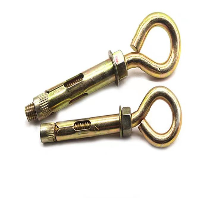5/8*12" Sheep Hook Eye Expansion Bolt for Fastening Bolt and Hardware Fastener Nut Bolt Stainless Steel Through Bolt Two Head Bolt Steel Screw Bolt Nut Bolt