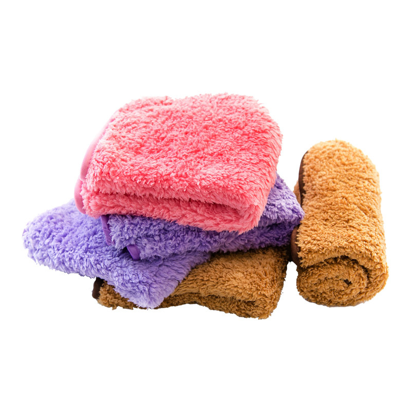 Esun Nonstick Oil Washable Super Absorbent Coral Fleece Dish Towels for Kitchen