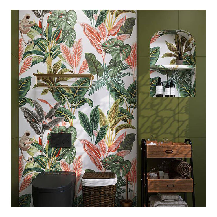 Porch Design Decoration Ceramic Floor Tile Wholesale Flower Wall Tiles