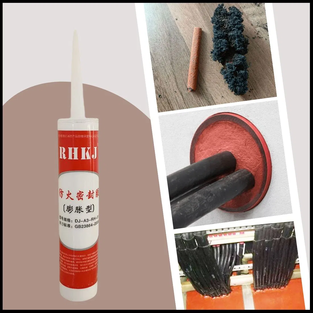 Water-Based Firestop Sealant Intumescent Sealant for Through-Penetration