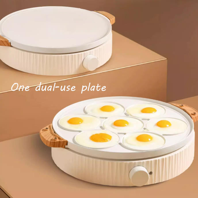 Wholesale 2-in-1 Aluminum Alloy Griddle Pan Mini Pancake Crepe Maker Detachable Plate Classic Design Cookware Set Restaurants