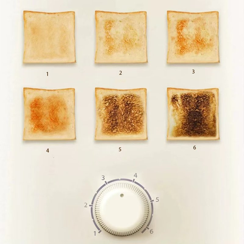 Electric Appliances Automatic Pop up Bread Machine 650W Breakfast 2 Slices Toaster