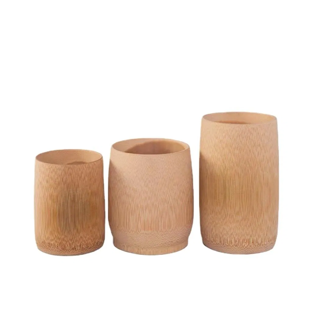 Eco-Friendly Bamboo Handcrafted Cups for Wine and Tea