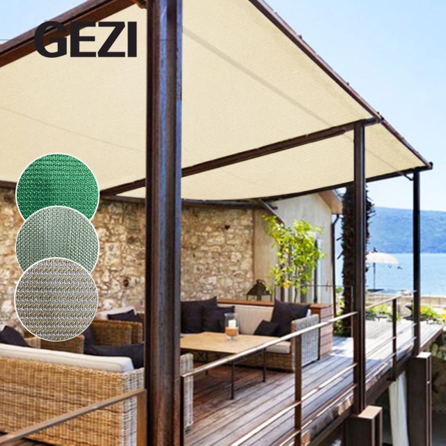 Gezi 55% 7FT X 10FT (about 2.0m) Sunshade Cloth Cover Mesh UV Protection Net for Garden Flower Plant Greenhouse, Black, Green Shade Net Factory