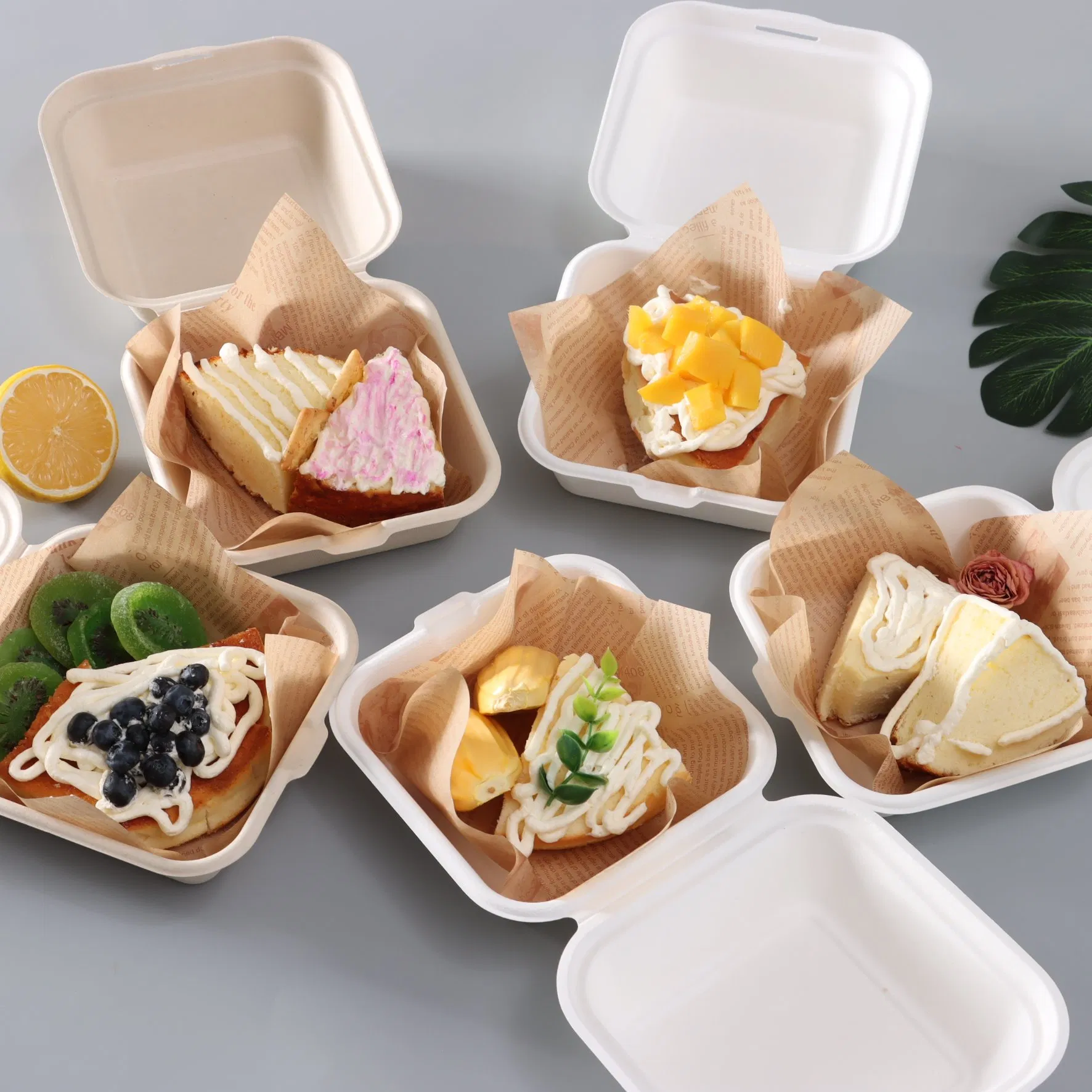 Биоразлагаемый контейнер для бургеров 15 см