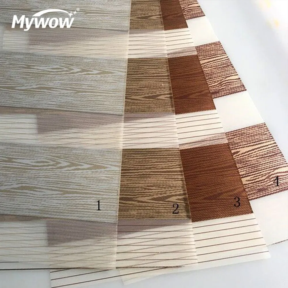 Fabric Horizontal Window Blind Zebra Dual Roller Blinds Shades