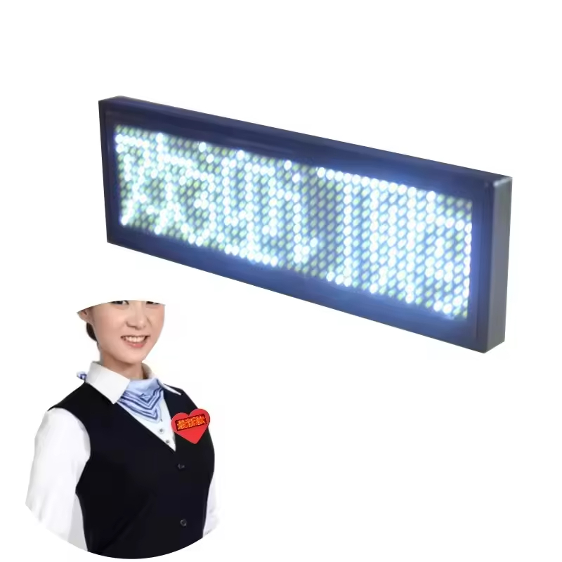 Popular Programmable Lighting Scrolling Message Stylish LED Light Badge
