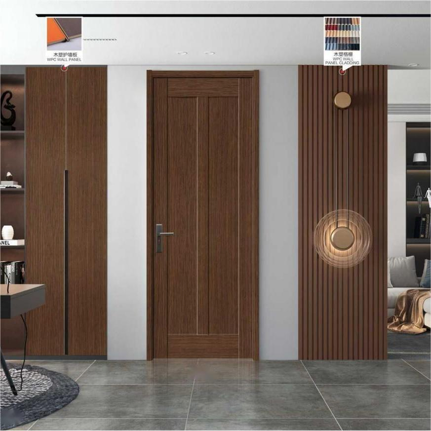 Premium Durable Modern Wood Plastic Composite WPC Door