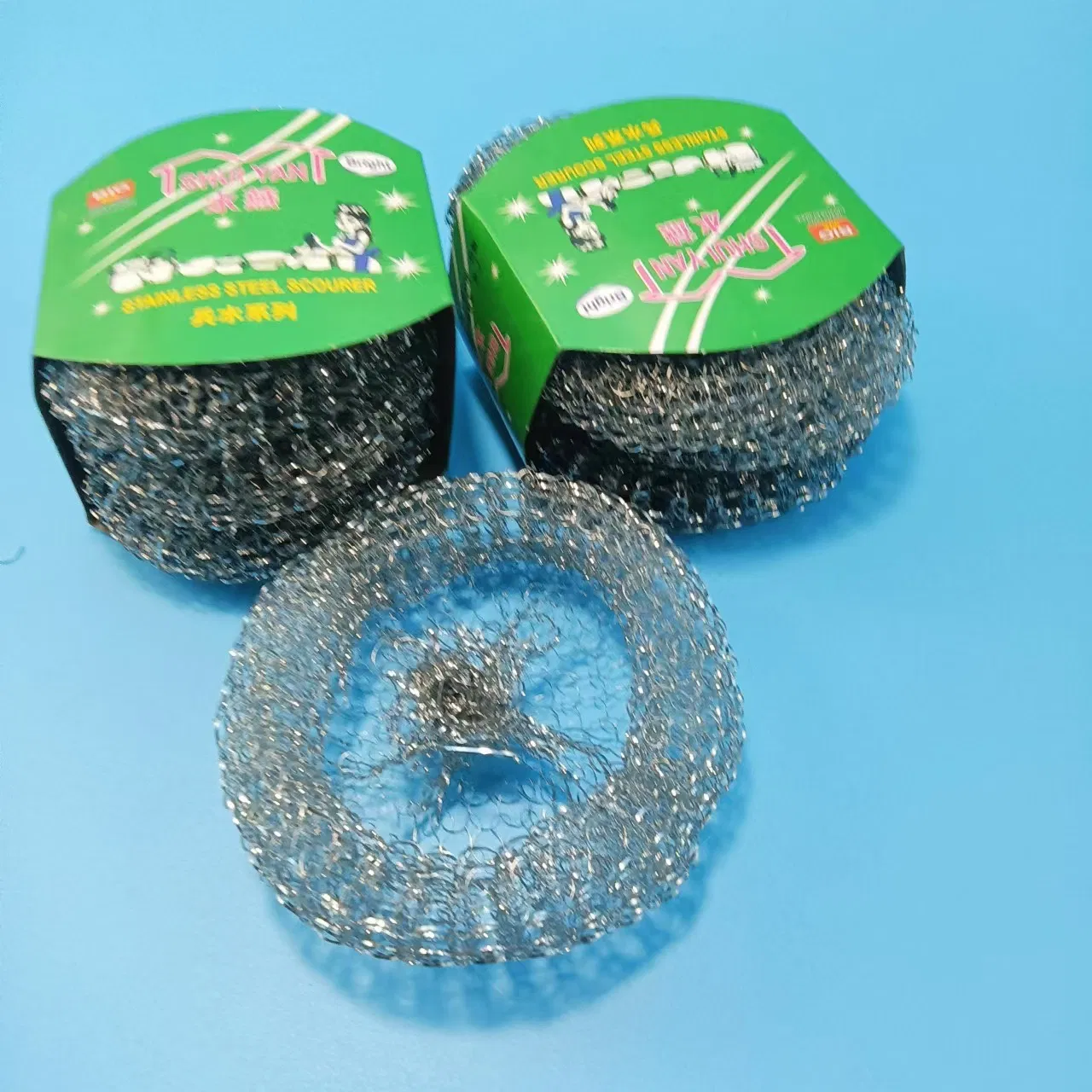 Металлическая мочалка для чистки из нержавеющей стали