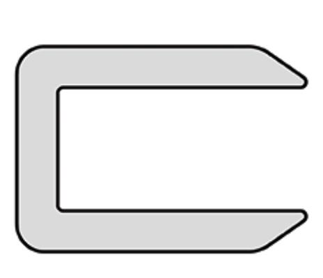 Fd30-60 U Channel Glazing Seal