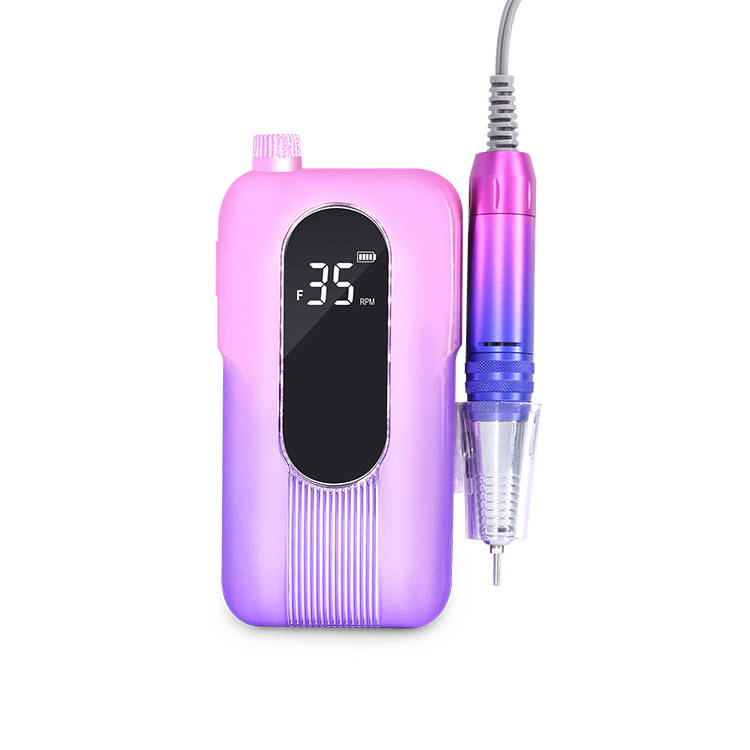 Gradient Color 35000rpm Cordless Nail Drill Rechargeable Manicure Pedicure Polisher Machine