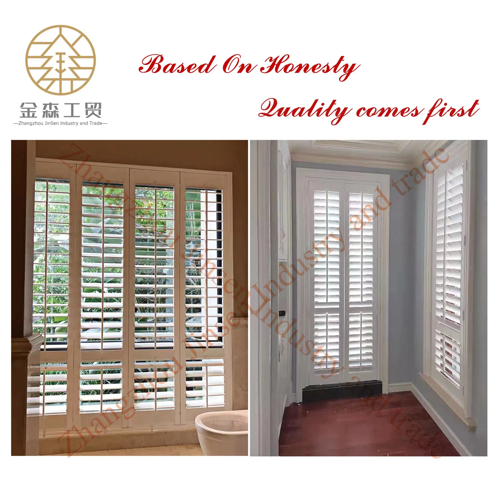 High Quality PVC Plantation Shutters – 20 Years Factory Experience