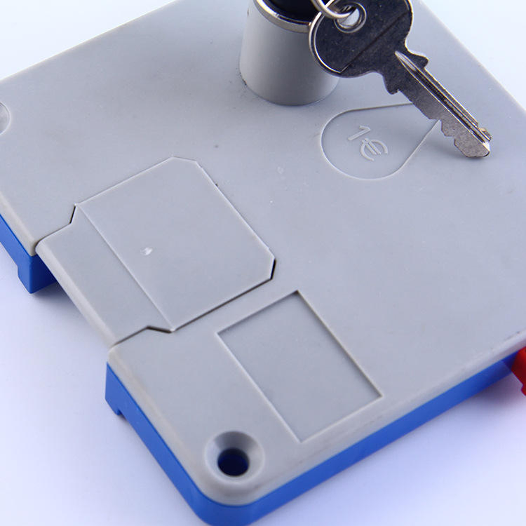 Safe, Durable Finely Crafted Coin-Operated Lock for Locker and Cabinet Use.