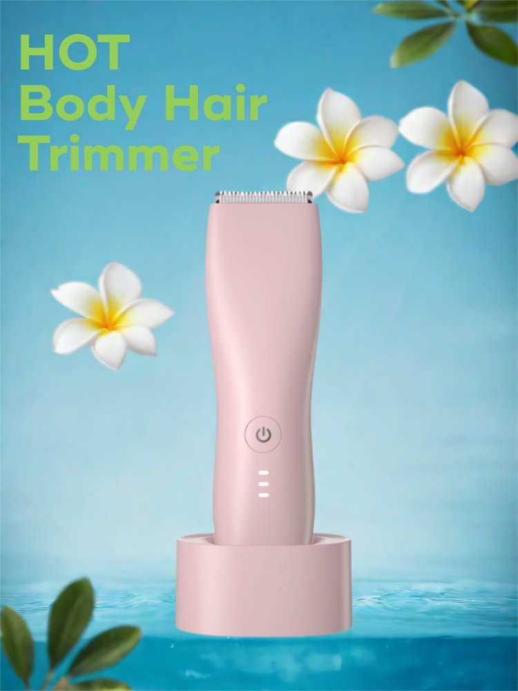 Waterproof Bikini Trimmer Women Electric Razor for Pubic Hair Women's Foil Shaver Rechargeable Shaver Removal with Ceramic Blade
