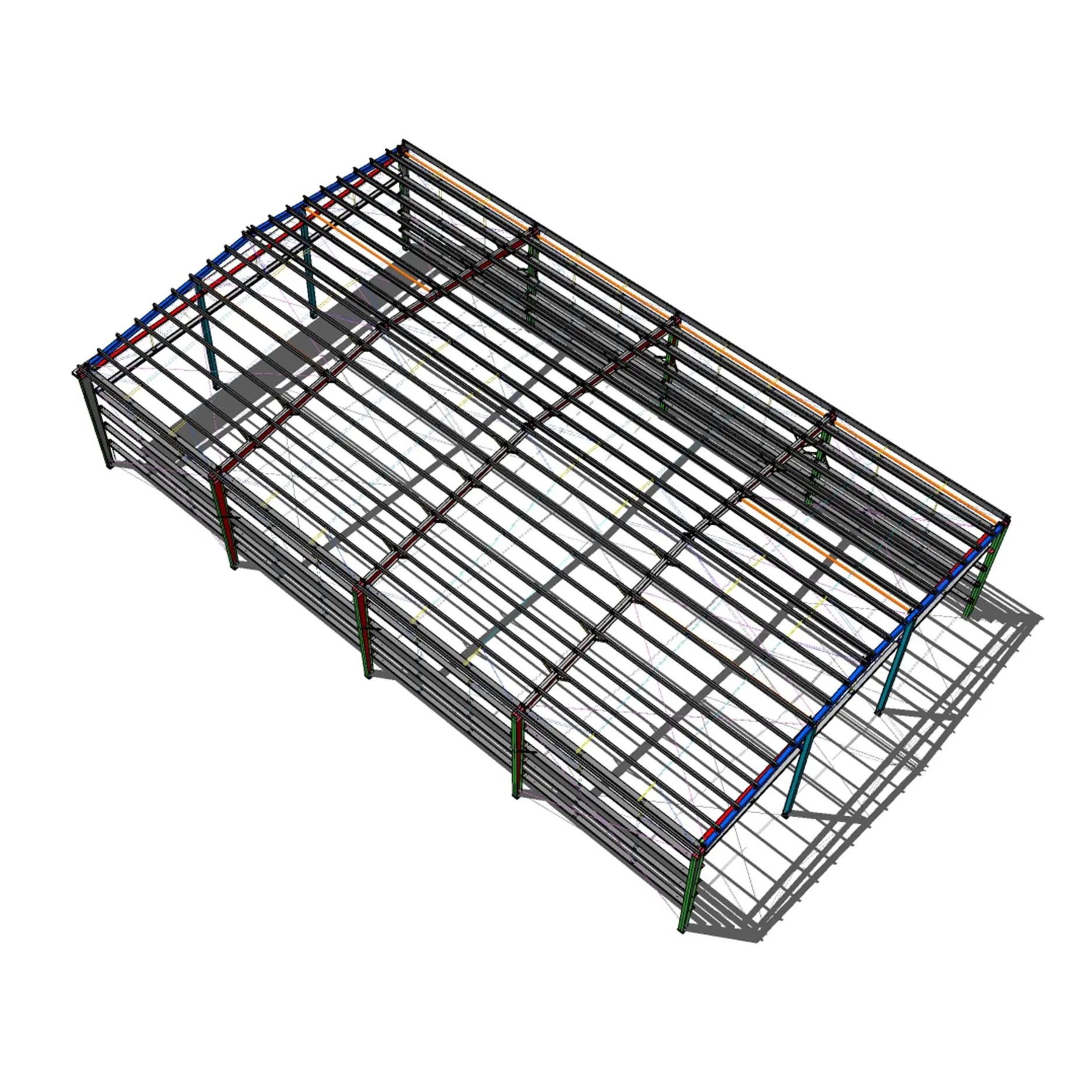 Eco-Friendly China Wholesale Customized ISO CE Steel Structure Building Material of Steel Structure Frame Farm Warehouse Shed with Brick Wall