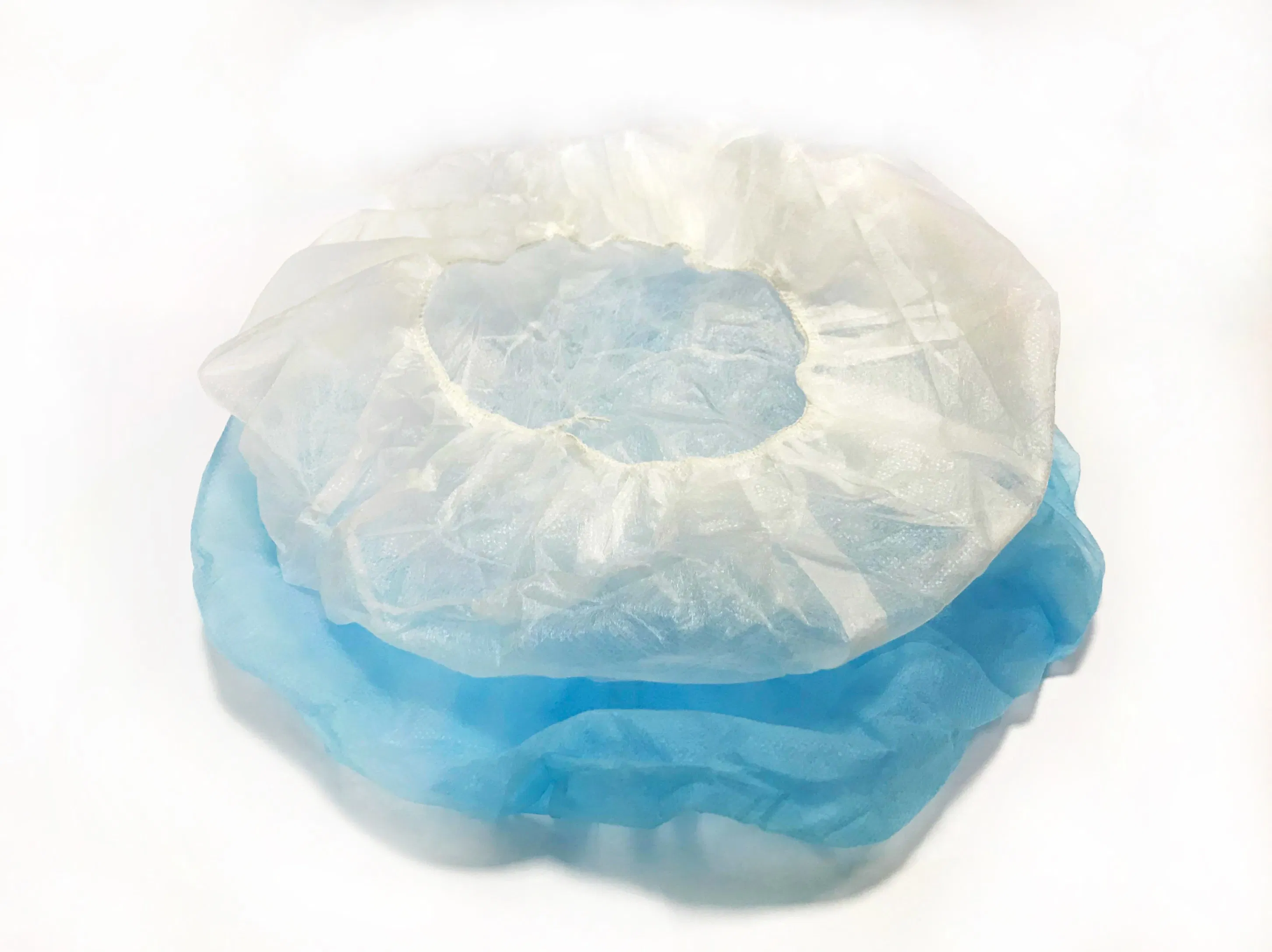 Dust-Proof Disposable Bouffant Breathable Non-Woven PP10g 21'hair Surgical Cap for Worker