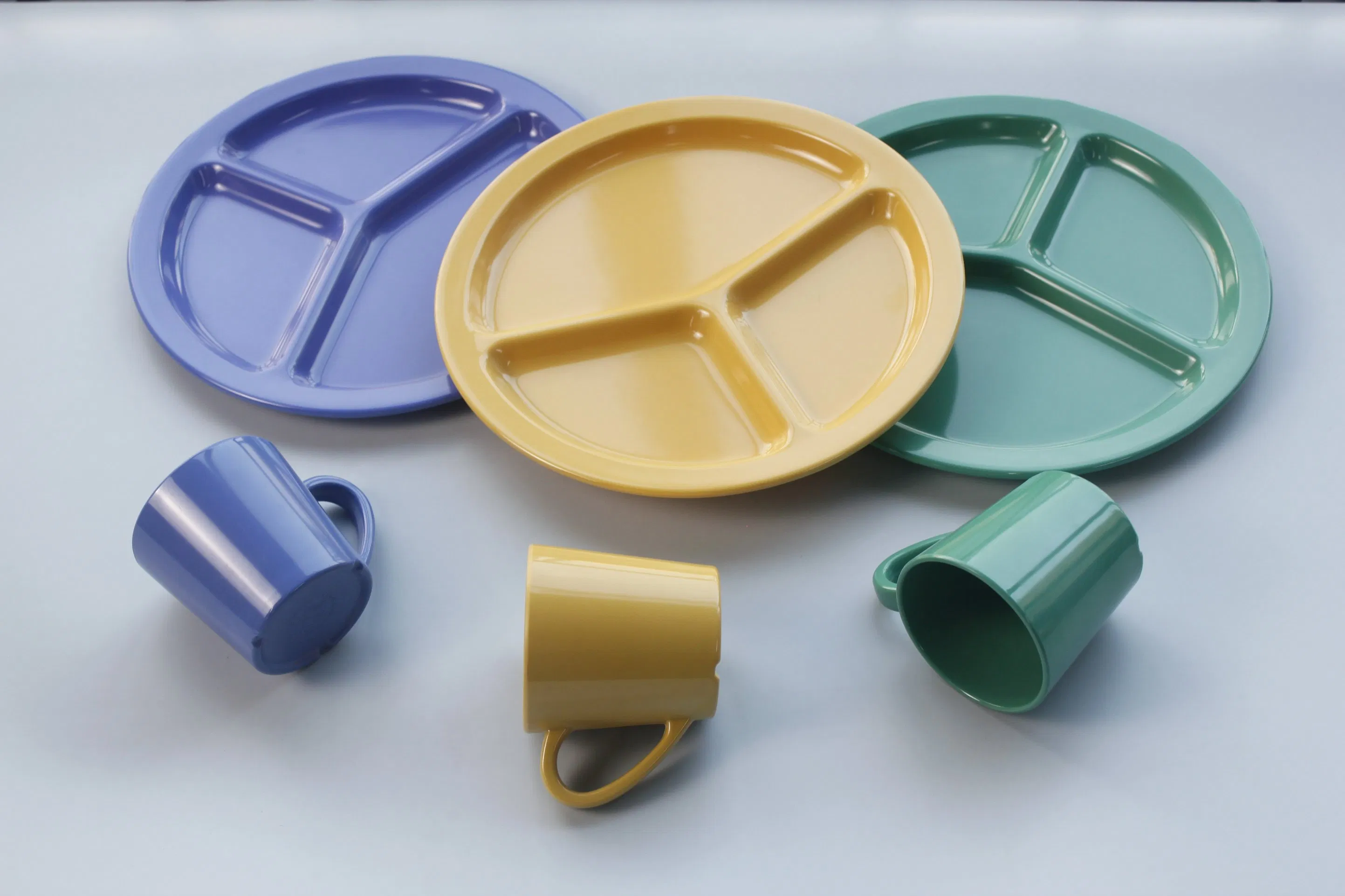 Cheap Wholesale High Quality Melamine Dinner Plate Divided Plate