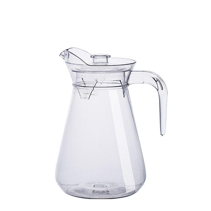 1500ml Transparent Glass Tea Jug Plastic Juice Jug Serving Drinks Buffet Water Pitcher