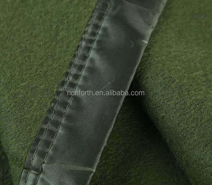 Green Blanket Pure Wool Thick Polyester Acrylic Spandex Bedding Blanket