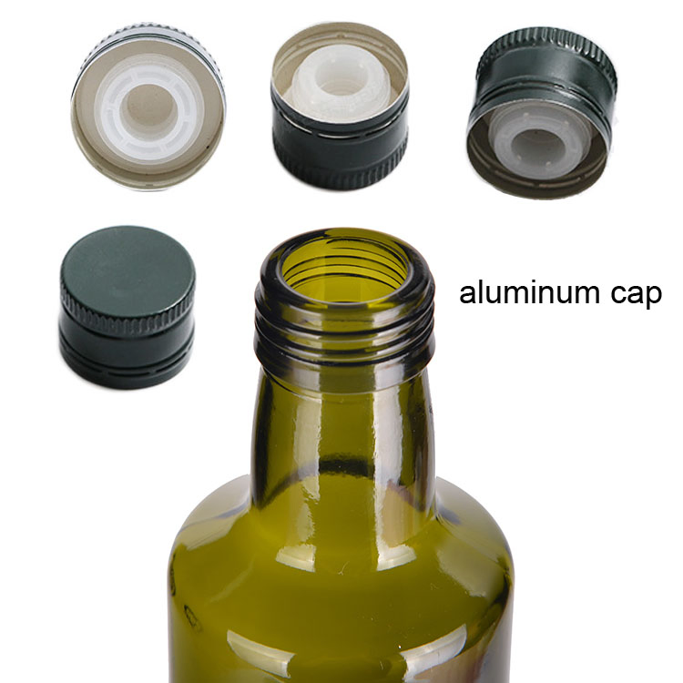 Best Price Round Glass Olive Oil Bottle with Screw Sealing Type in 25cl