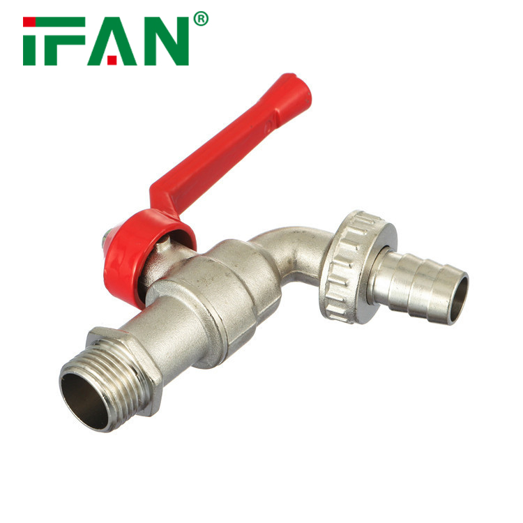 Ifan OEM ODM Plumbing Material Water Tap Silver Bibcock Brass Garden Faucet