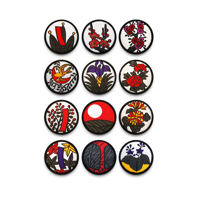 Аппликации вышитые пейзаж стиль панк для одежды