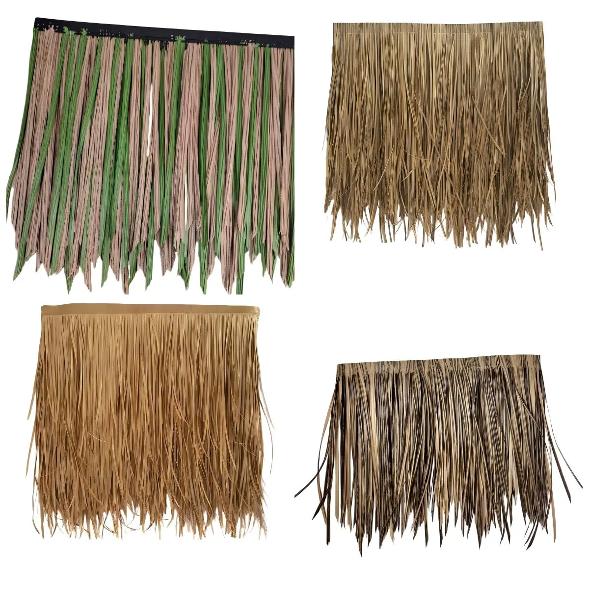 Factory Foundry Artificial Synthetic Palm Thatch Roof Plastic Straw Roof Thatch