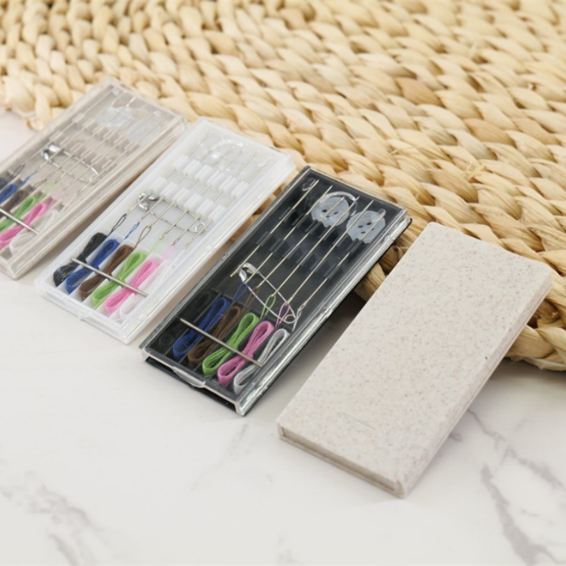 Portable Sewing Set Button Portable Sewing Box with Household Tools Kit Storage Box