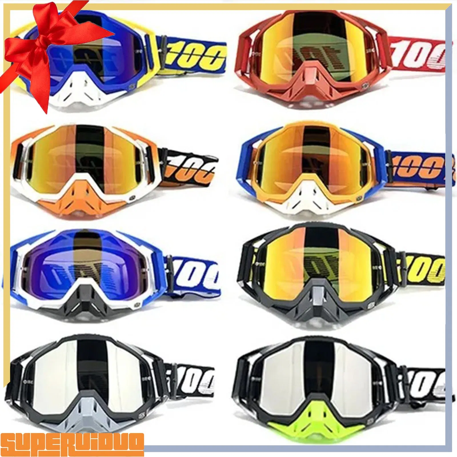Source Factory Custom Logo OEM ODM Racing BMX Motocross Goggles