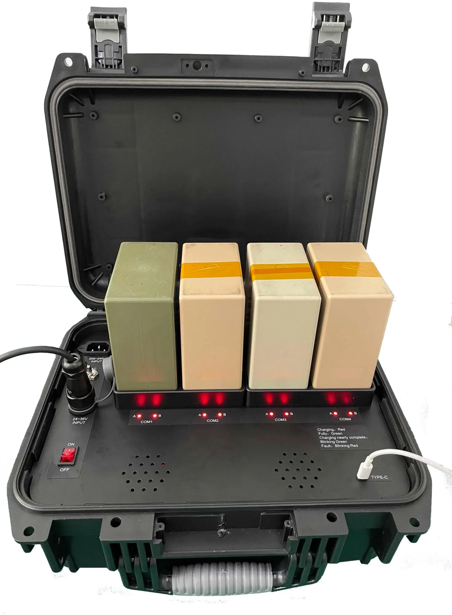 Field Use Four Bay Charger for Bb2590