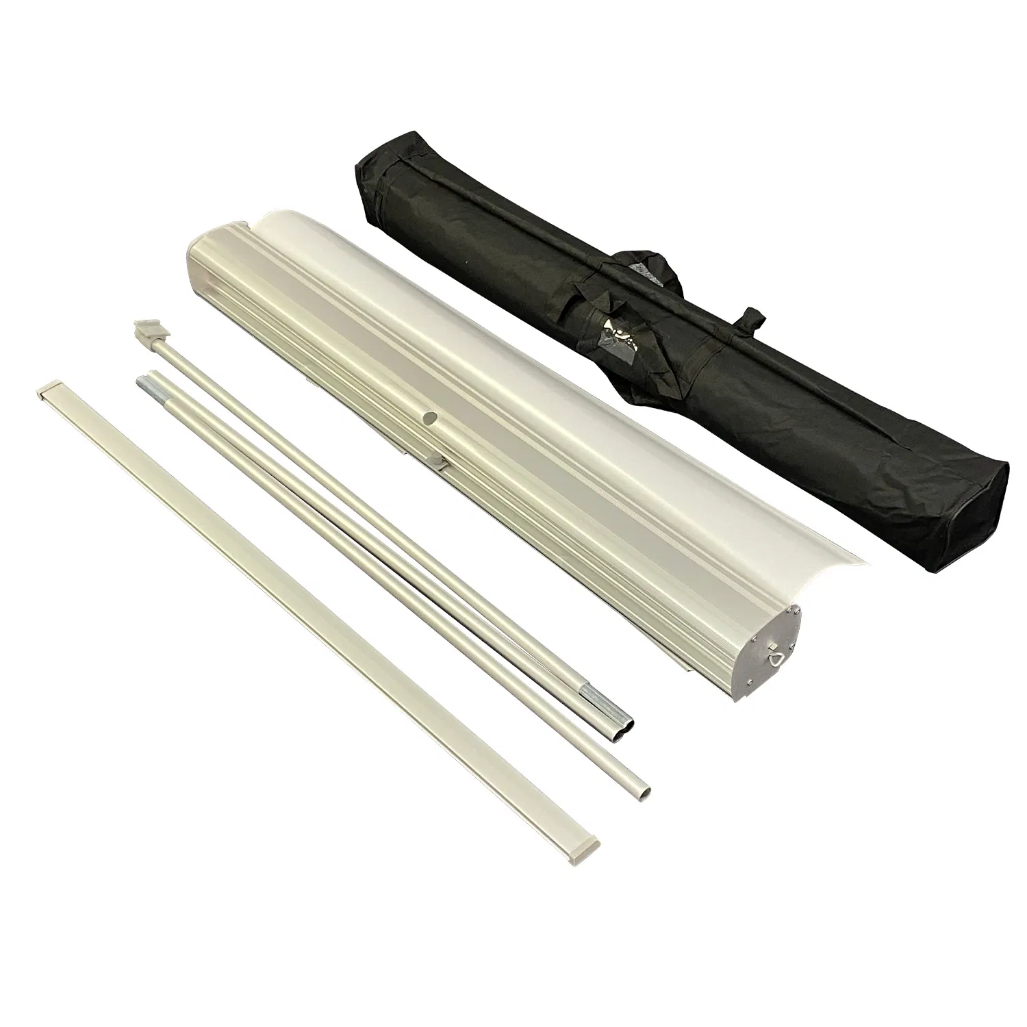 Retractable Banner Stand Roll up Banner Stand 33.5''x 80'' Advertising Display Stand Poster Board for Trade Shows Retail Display (Stand Only)