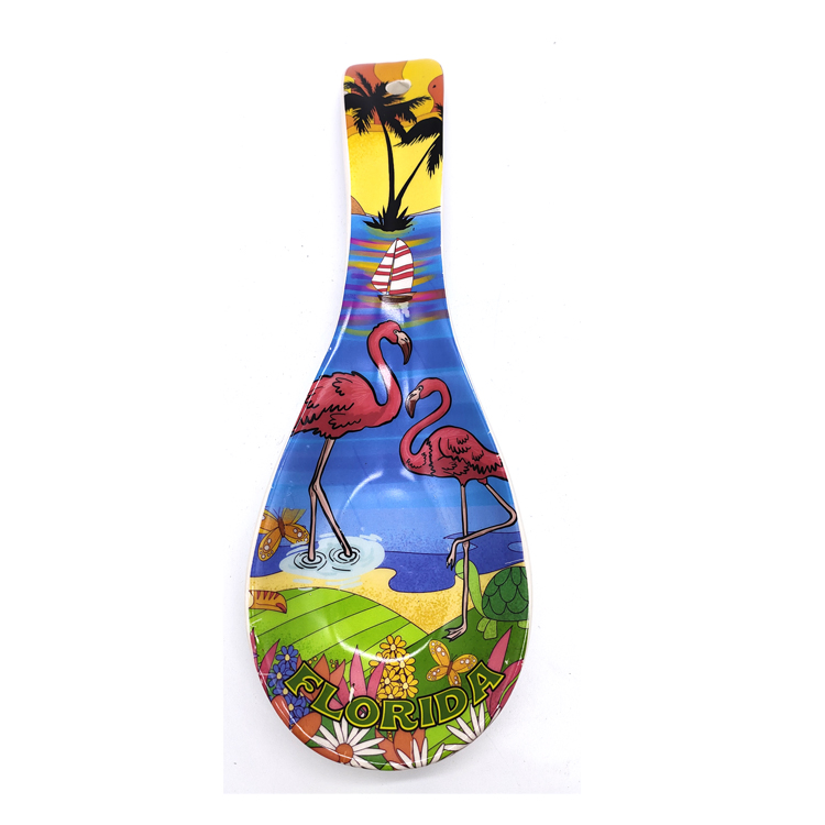 Custom Home Kitchen Decorations Tourist Souvenir Spoon Holder Ceramic Spoon Rest