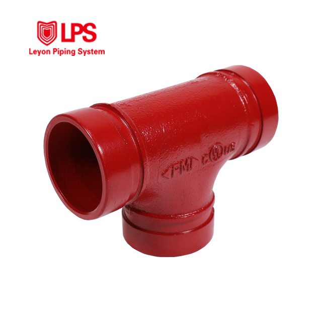 Leyon FM UL Fire Fighting Fire Sprinkler System Fire Protection Pipe Fitting Grooved Tee
