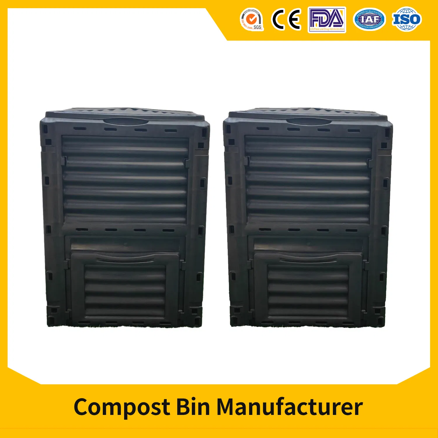Heavy Duty All-Season Easy Assemble Durable Cheap Outdoor Wholesale Garden Compost Bin