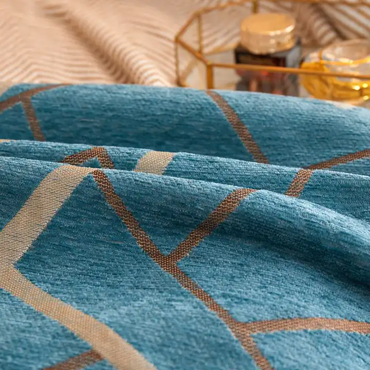 Xinlan Decorative Throw Pillows Covers Velvet Gradient Series Corduroy Check Square Pillow Case, Cushion Cover