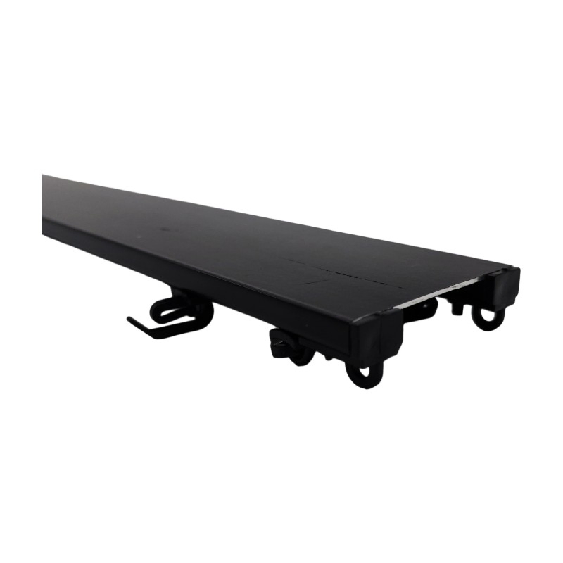 Economical Aluminum Double Sliding Screen Track Mass Production Double Curtain Rail