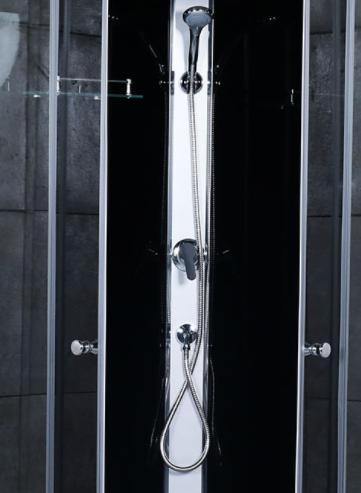 Clear Tempered Glass Aluminum Alloy Handle Shower Room with Shower Tray